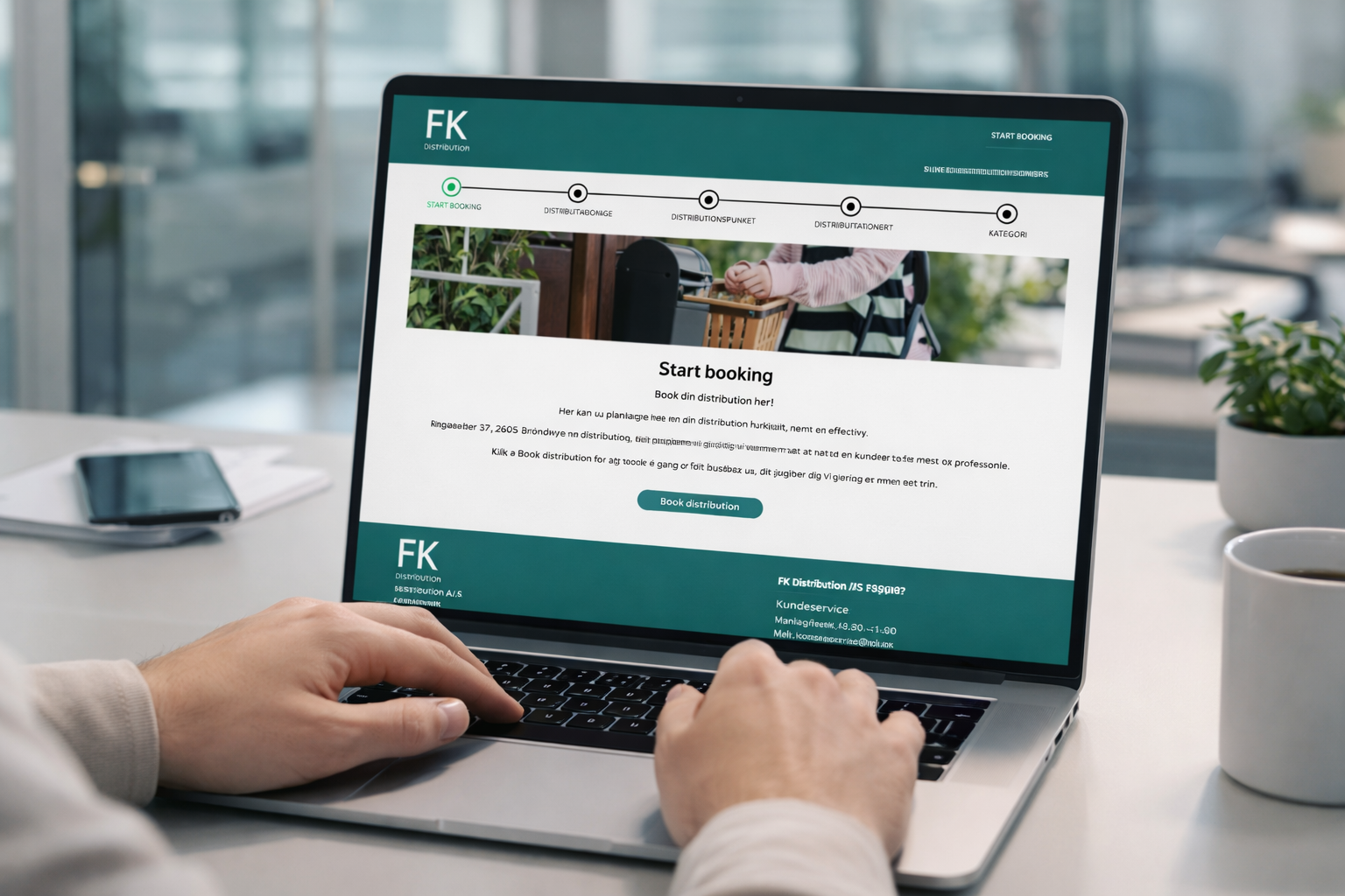 Book Distribution i dag. Vores selvbetjeningsløsning. 